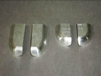 鋁制件去氧化皮、啞光處理前后